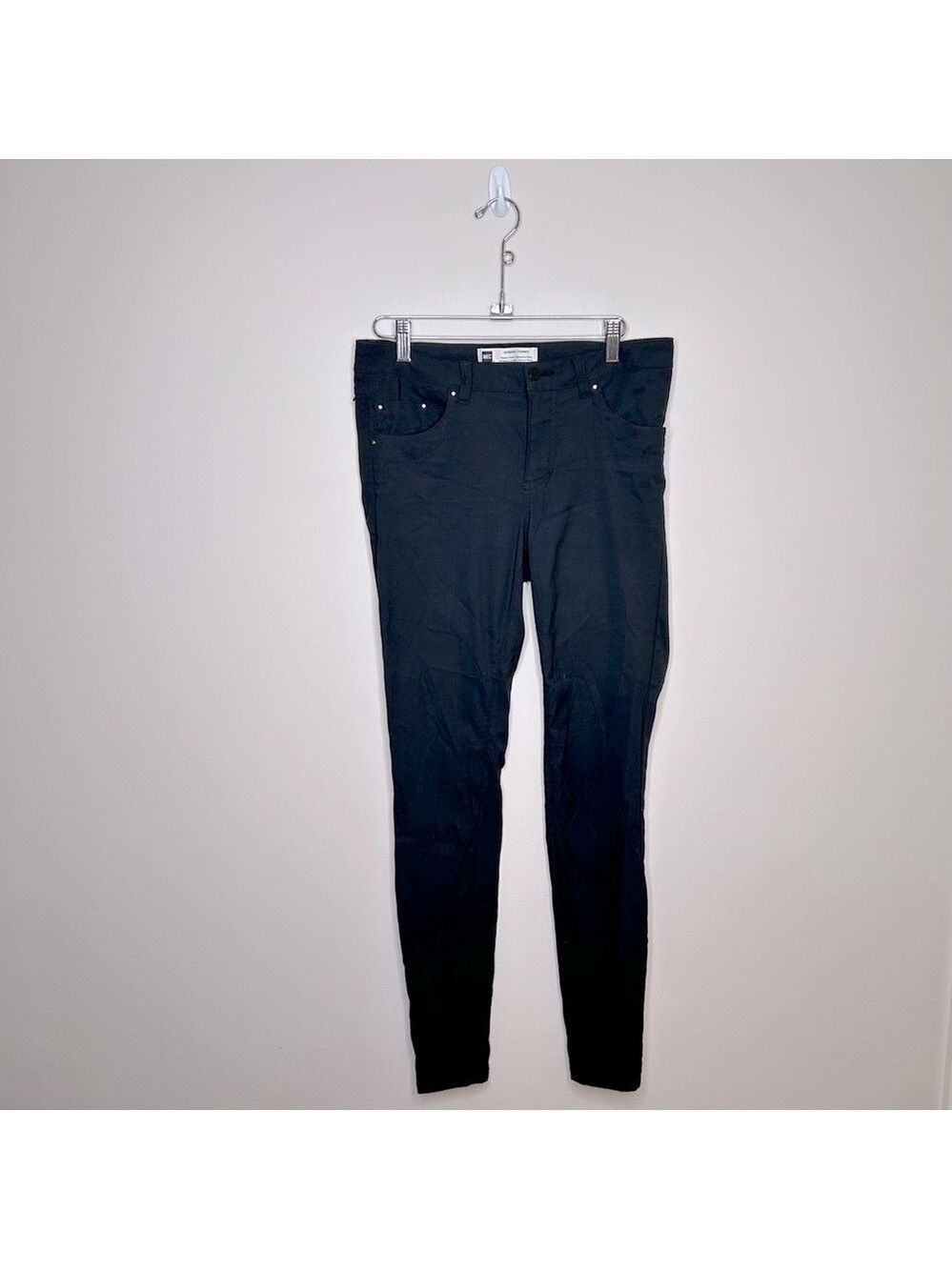 MEC Black Nylon Spandex Skinny Jeans Size 8 - Picture 2 of 9